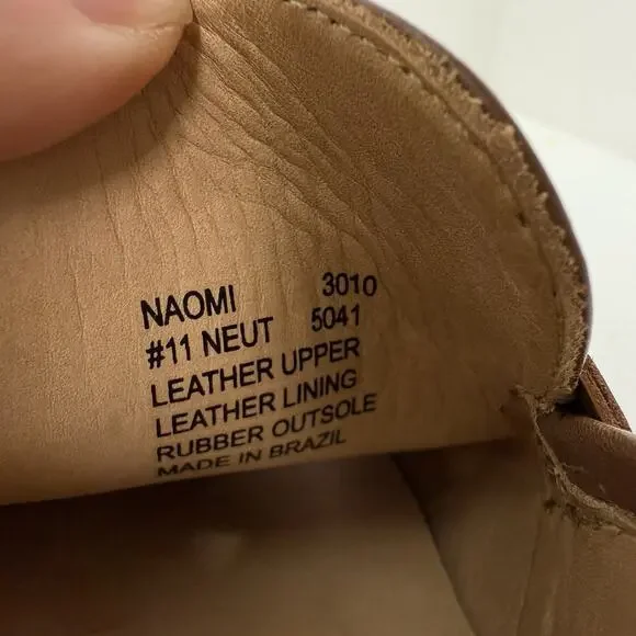 ABEO Naomi Loafers Size 11 Neutral Beige Leather Comfort Slip On Casual Shoes - Picture 8 of 8